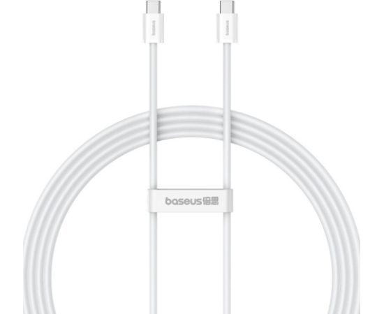 Kabel szybkiego ładowania USB-C do USB-C Baseus Superior 2 100W 2m (biały)