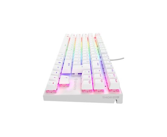 Klaviatūra Genesis Thor 303 TKL RGB white Outemu Peach Silent