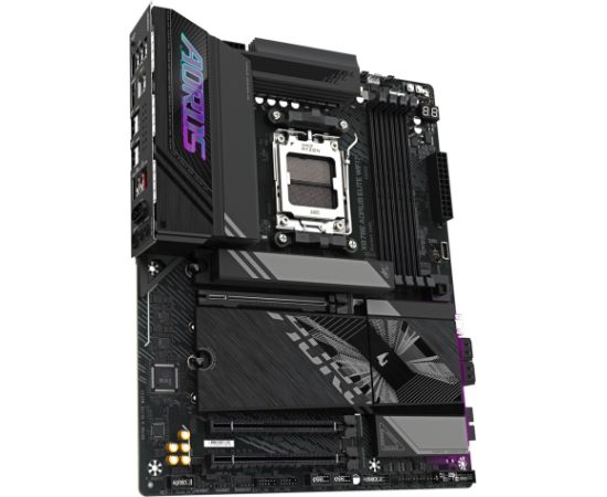 GIGABYTE X870E A ELITE WIFI7 Motherboard - Supports AMD Ryzen 9000 CPUs, 16+2+2 Phases Digital VRM, up to 8000Hz DDR5 (OC), 4xPCIe 5.0 + 4xM.2, Wi-Fi 7, 2.5GbE LAN, USB 3.2 Gen 2x2