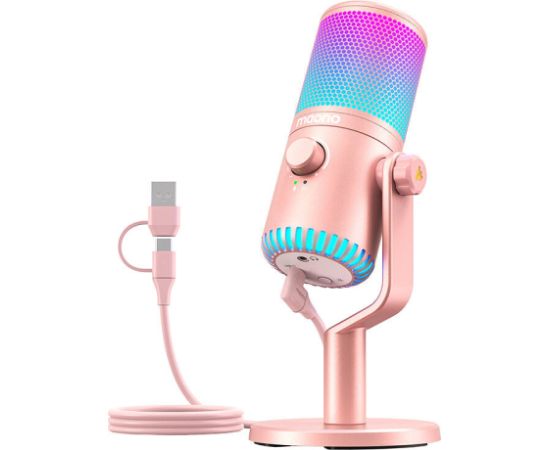 Maono DM30RGB Microphone Pink