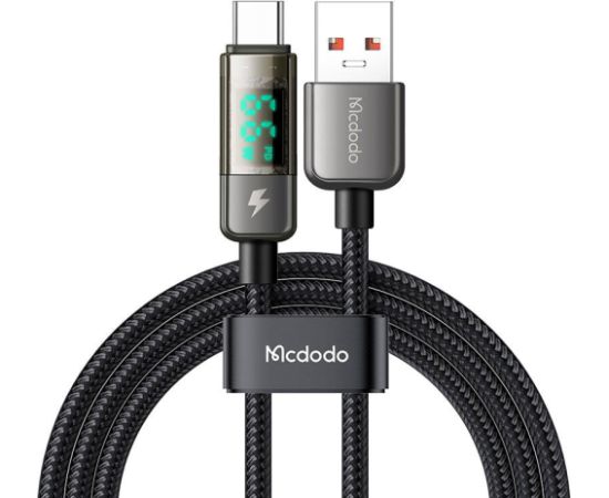 Mcdodo CA-3630 USB-A to USB-C cable, auto power off, PD 100W, 1.2m (black)