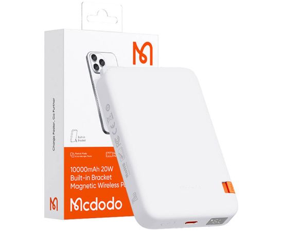 Mcdodo MC-5100 Magnetic Power Bank with Stand 10000mAh, 20W (white)