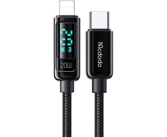 Mcdodo CA-8810 USB-C to Lightning cable, 36W, 1.2m (black)