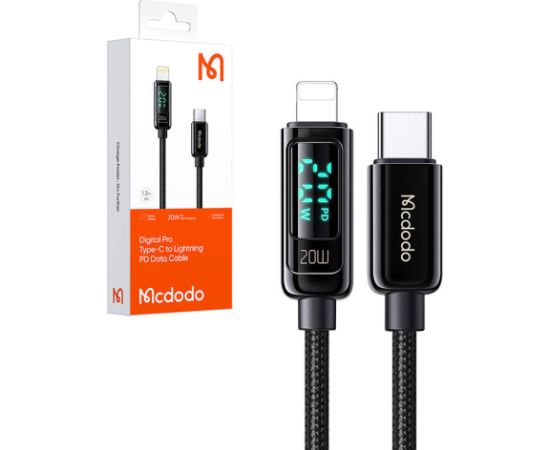 Mcdodo CA-8810 USB-C to Lightning cable, 36W, 1.2m (black)