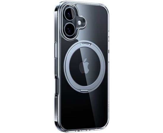 Torras Ostand Pro Case for iPhone 16 Plus (Transparent)