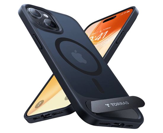 Torras UPRO Pstand Case for iPhone 15 Pro Max (black)