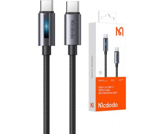 Mcdodo CA-5740 USB-C to USB-C cable, 100W 1.2m (black)