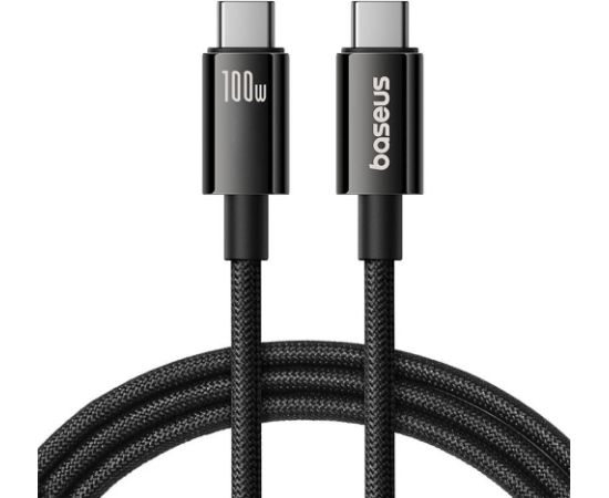 Baseus Cable USB Tungsten Gold USB-C to USB-C 100W 1,5m (black)