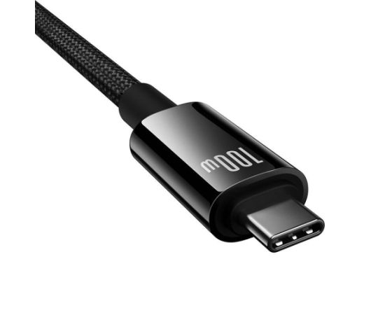 Baseus Cable USB Tungsten Gold USB-C to USB-C 100W 1,5m (black)