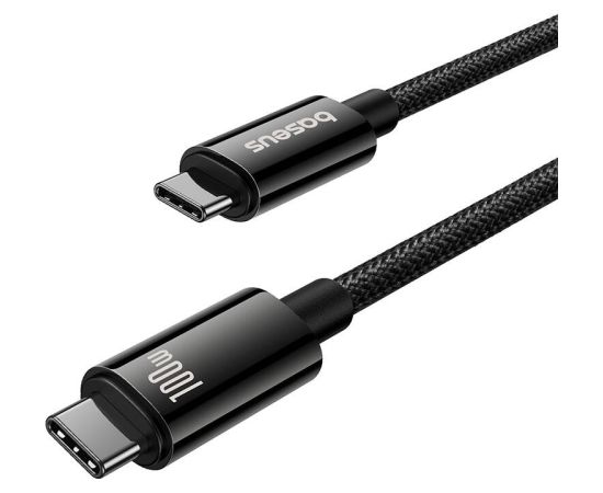 Baseus Cable USB Tungsten Gold USB-C to USB-C 100W 1,5m (black)