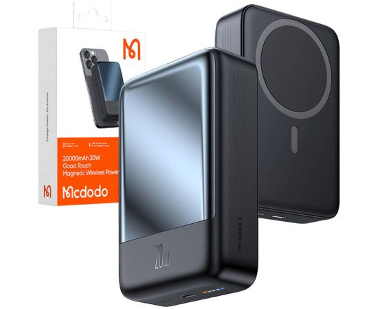 Mcdodo MC-5021 Magnetic Power Bank 20000mAh, 20W (black)