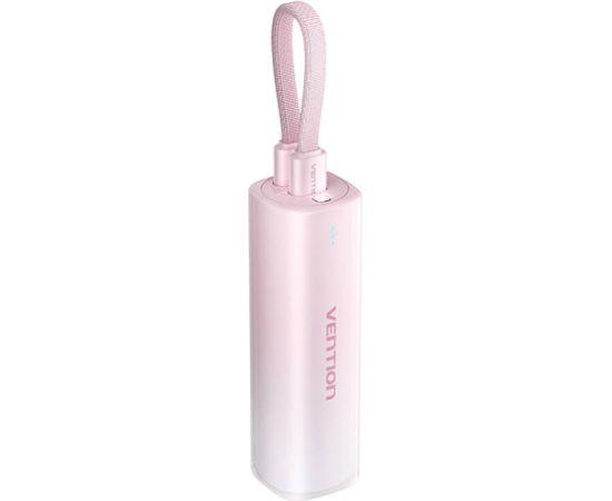 Powerbank 5000mAh Vention FHWR0 20W + USB-C to lightning cable (pink)