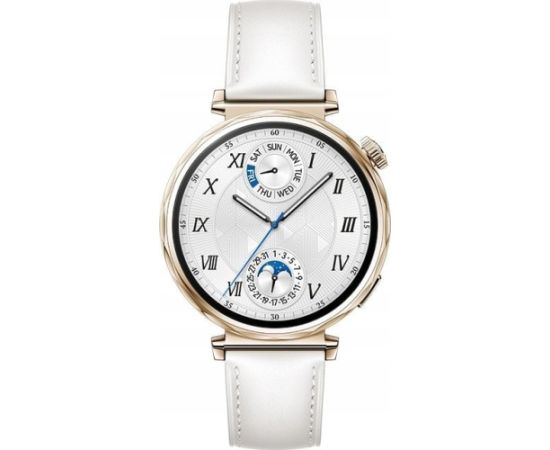 Huawei Watch GT5 41mm Classic Gold, White Leather Strap 41mm