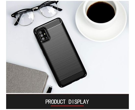 Fusion Trust Back Case Silikona Aizsargapvalks Priekš Samsung A336 Galaxy A33 5G Melns