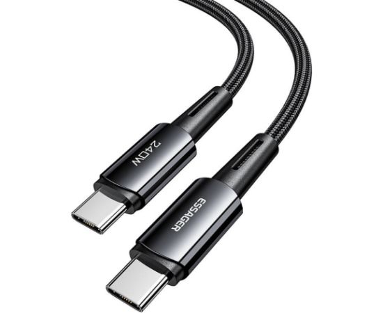 USB-C do USB-C Cable, Essager, EXCTT3-CGA0G-P, 240W, 2m (black)