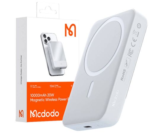 Mcdodo MC-4260 Magnetic Power Bank 10000mAh, 20W (white)