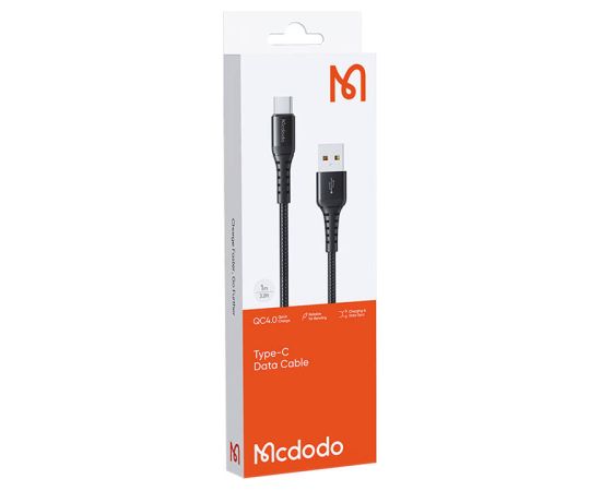 Mcdodo CA-2273 USB-A to USB-C cable, 60W, 3m (black)