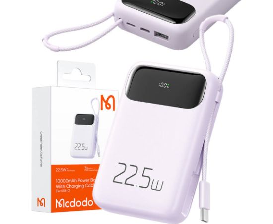 Mcdodo Power Bank MC-3245 10000mAh, 22.5W, up to C (purple)