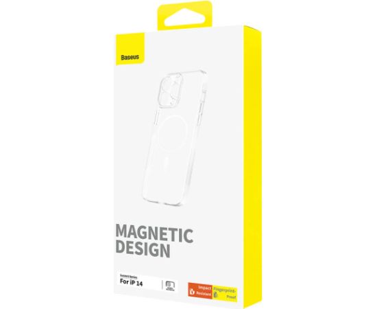 Magnetic Phone Case for iP 14 Baseus OS-Lucent Series (Clear)