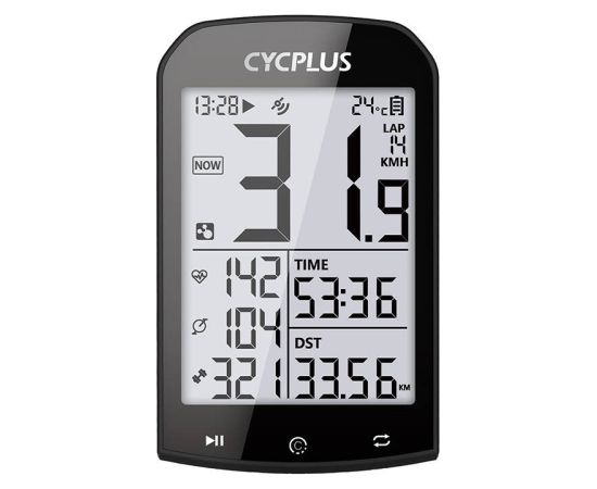 GPS bike computer Cycplus M1 - compatibile with Strava, Trainingpeaks etc.