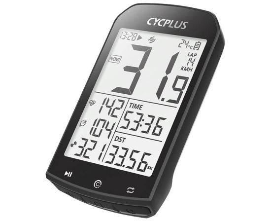 GPS bike computer Cycplus M1 - compatibile with Strava, Trainingpeaks etc.