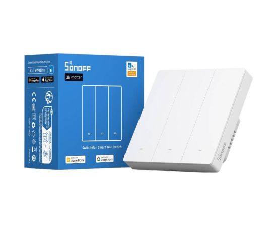 Sonoff M5-3C-86W WiFi Matter smart wall switch (3-channel)