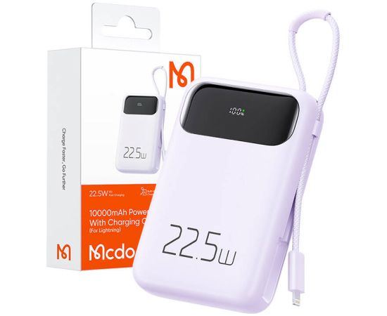 Power Bank Mcdodo MC-3255 10000mAh, 22.5W, for Light (purple)