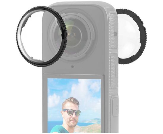 Optical glass lens cover PULUZ for Insta360 X4