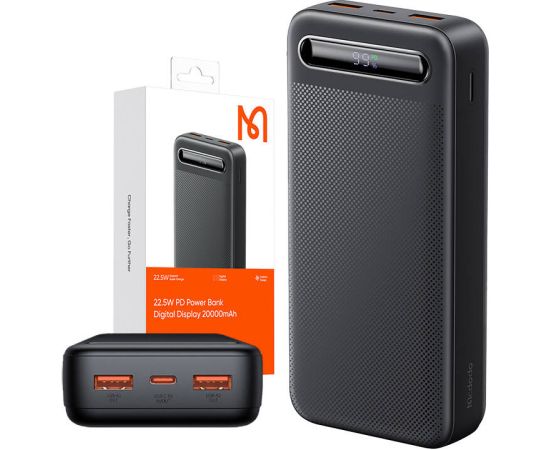 Power Bank Mcdodo MC-3891 Digital Display 20000mAh, 22.5W do D (czarny)