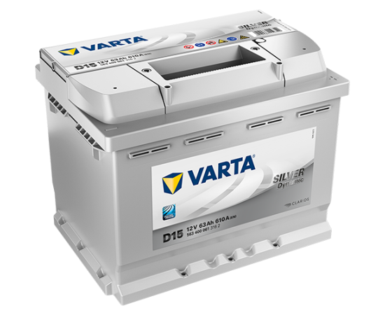 VARTA Silver Dynamic D15 63Ah 610A (EN) 242x175x190 12V -/+ Akumulators