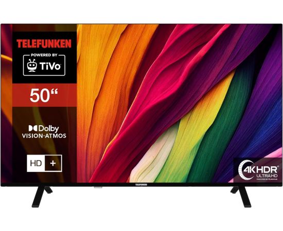 Televizors Telefunken XU50TO750S, LED TV - 50 -  black, UltraHD/4K