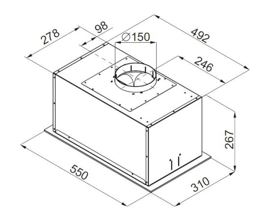 Built-in hood Greentek AURORAW