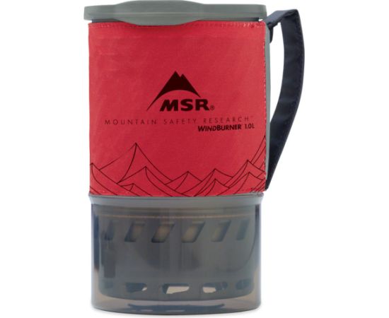 MSR WindBurner 1.0L Personal Stove System - Red