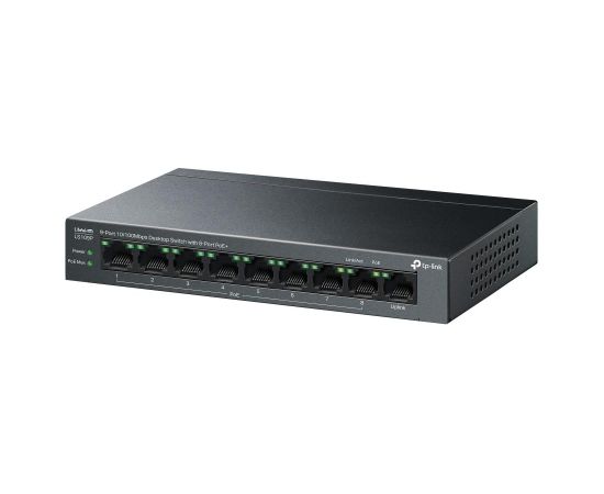 Switch TP-LINK LS109P Desktop/pedestal 9x10Base-T / 100Base-TX PoE+ ports 8 LS109P