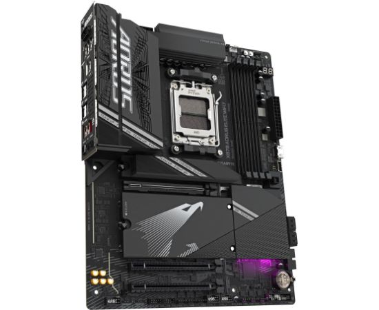 Mainboard GIGABYTE AMD X870 SAM5 ATX Memory DDR5 Memory slots 4 1xPCI-Express 3.0 2x 1xPCI-Express 4.0 4x	 1xPCI-Express 5.0 16x 4xM.2 1xHDMI 4xUSB 2.0 6xUSB 3.2 2xUSB-C 1xOptical S/PDIF 1xRJ45 2xAudio port X870AELITEWIFI7