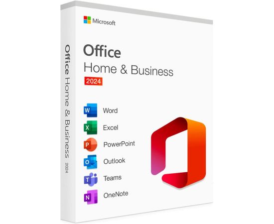 Microsoft Office Home and Business 2024 English EuroZone Medialess