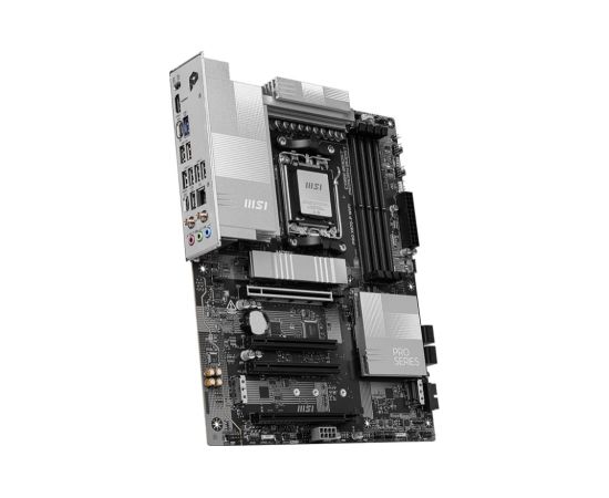 Mainboard MSI AMD X870 SAM5 ATX Memory DDR5 Memory slots 4 2xPCI-Express 3.0 1x 1xPCI-Express 4.0 4x	 1xPCI-Express 5.0 16x 3xM.2 1xHDMI 4xUSB 2.0 3xUSB 3.2 2xUSB-C 1xRJ45 3xAudio port PROX870-PWIFI