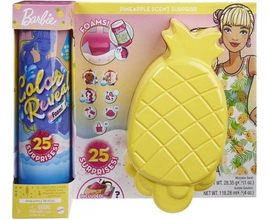 Lalka Barbie Mattel Lalka Barbie Color Reveal Piana Ananas