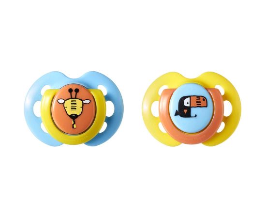 Tommee Tippee soother silicone 2pcs 0-6m Fun 43335799