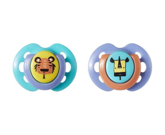 Tommee Tippee soother silicone 2pcs 0-6m Fun 43335799