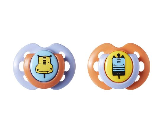 Tommee Tippee soother silicone 2pcs 0-6m Fun 43335799