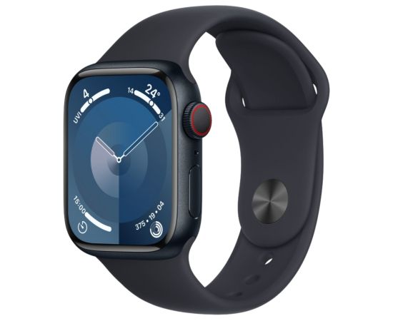 Apple Watch Series 9 41mm GPS + Cellular Aluminum - Midnight (Atjaunināts, stāvoklis kā jauns)