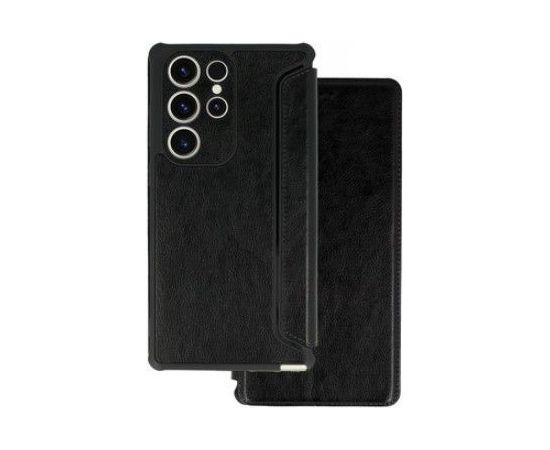 iLike Samsung  GALAXY A34 5G RAZOR LEATHER BOOK HOLSTER Black