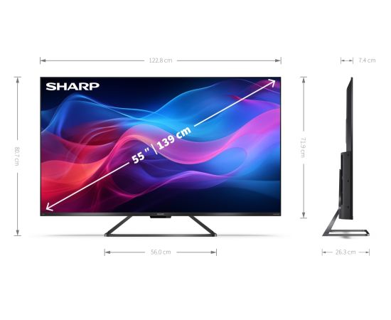 Sharp 55GR8265E | 55 | Smart TV | Google TV | UHD