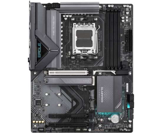 GIGABYTE X870 EAGLE WIFI7 Motherboard - Supports AMD Ryzen 9000 CPUs, 14+2+2 phases VRM, up to 8000MHz DDR5 (OC), 4xPCIe 5.0 + 3xM.2, Wi-Fi 7, 2.5GbE LAN, USB 3.2 Gen 2x2