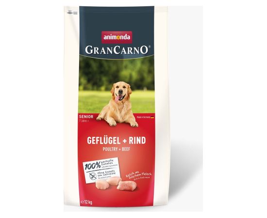 ANIMONDA Gran Carno Senior Poultry with Beef - dry dog ​​food - 12 kg