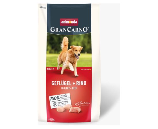 ANIMONDA Gran Carno Adult Poultry with Beef - dry dog ​​food - 12 kg