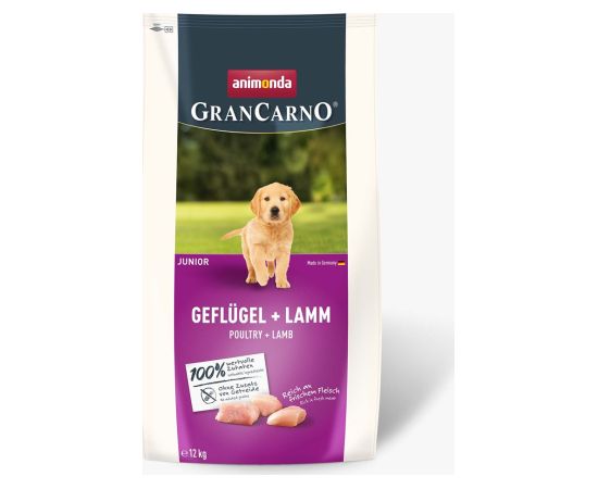 ANIMONDA Gran Carno Junior Poultry with Lamb - dry dog ​​food - 12 kg