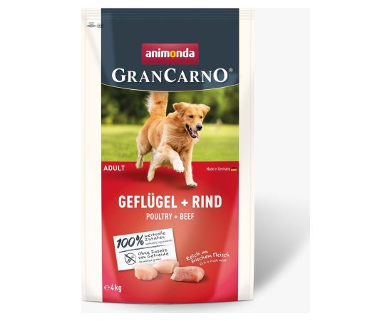 ANIMONDA Gran Carno Senior Poultry with Beef - dry dog ​​food - 4 kg