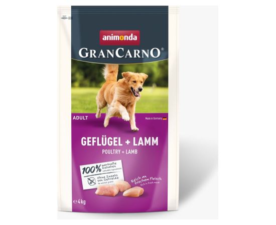 ANIMONDA Gran Carno Adult Poultry with Lamb - dry dog ​​food - 4 kg